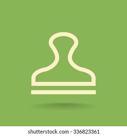 Stamp icon vector