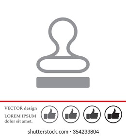Stamp icon vector