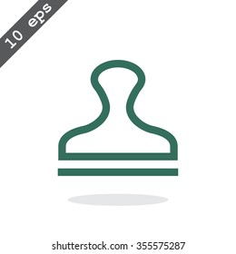 Stamp icon vector