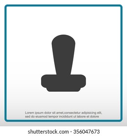 Stamp icon vector