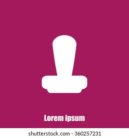 Stamp icon vector