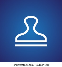 Stamp icon vector