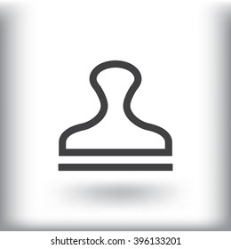 Stamp icon vector