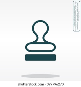 Stamp icon vector