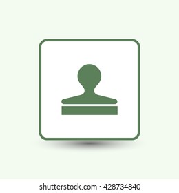 Stamp icon vector