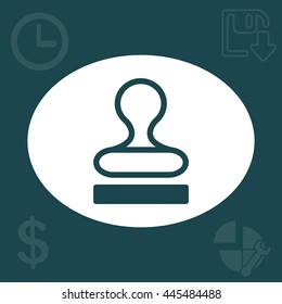 Stamp icon vector