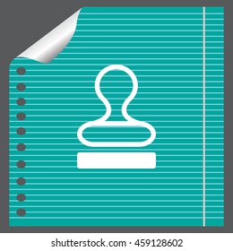 Stamp icon vector