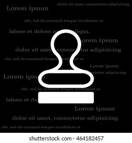 Stamp icon vector