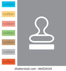 Stamp icon vector