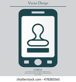 Stamp icon vector