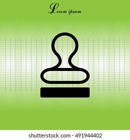 Stamp icon vector