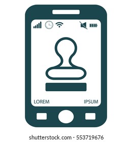 Stamp icon vector
