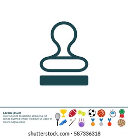 Stamp icon vector