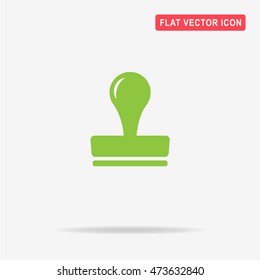 Stamp icon. Vector concept illustration for design.