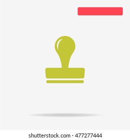 Stamp icon. Vector concept illustration for design.