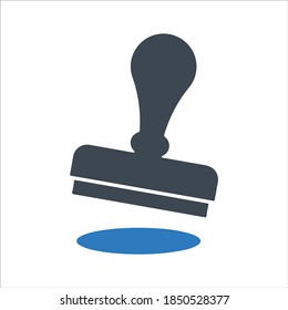 Stamp Icon, Vector & Glyph