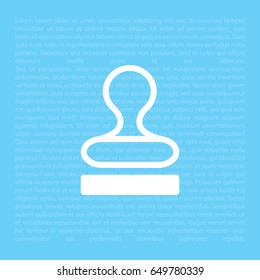 Stamp icon vector. vector illustration