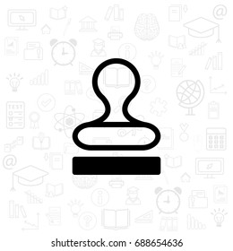 Stamp icon vector. vector illustration