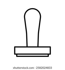 Stamp icon: vector illustration, banking, business icon, stationery
