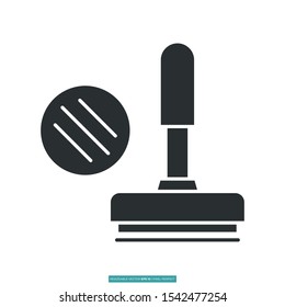 stamp icon vector illustration logo template for many purpose. Isolated on white background.
