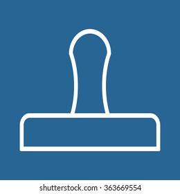 Stamp icon, vector illustration. Modern design. Flat design style