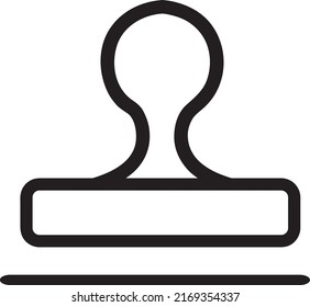 Stamp Icon vector illustration on white background..eps
