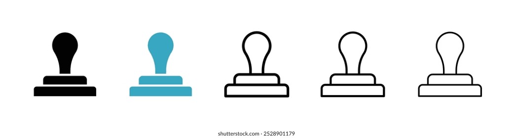 Conjunto de Ilustración vectorial de icono de sello