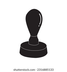 stamp icon vector illustration symbol design