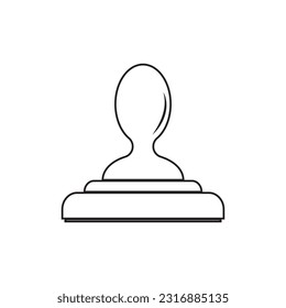 stamp icon vector illustration symbol design