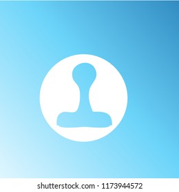 Stamp icon vector. icon isolated sign symbol and flat style for app, web and digital design. Vector illustration.