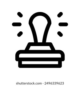 stamp icon. vector line icon for your website, mobile, presentation, and logo design.