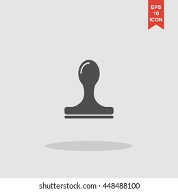 Stamp icon vector. Modern design flat style