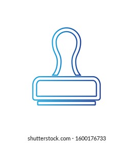 Stamp icon vector. Seal icon