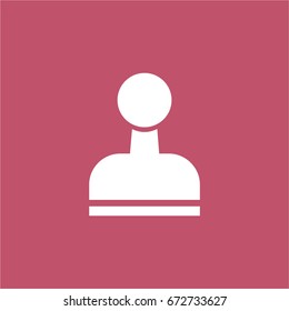 stamp icon. vector sign symbol on white background