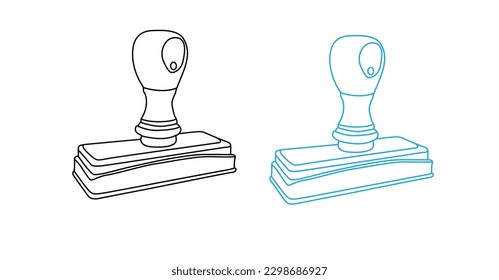 Stamp icon vector, solid illustration, pictogram isolated on white.Round rubber stamp with handle vector isolated illustration.Advent calendar grunge rubber stamp on white background, vector illustrat