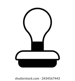 Stamp icon vector stock illustration.