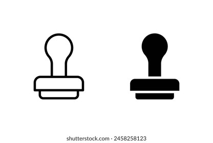 stamp icon vector. stamp symbol icon