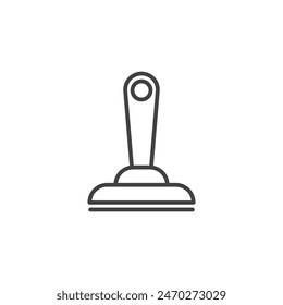 Iconos de sello. Documentar el símbolo de la herramienta de sellos de goma. Vector de sello de madera de Aprobación de negocios.