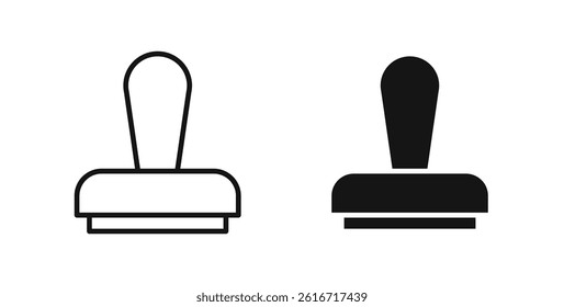 Stamp icons set for website design