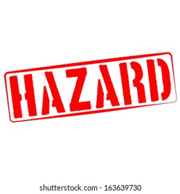Stamp Illustration of Hazard