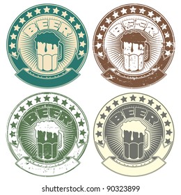 Stamp with the image of a beer symbol