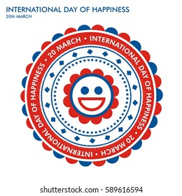 Stamp for International Day Of Happiness