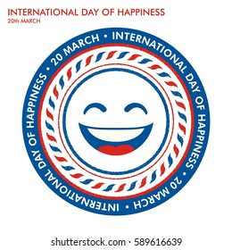 Stamp for International Day Of Happiness