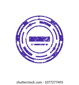 Stamp isolated template on white background. Vector illustration