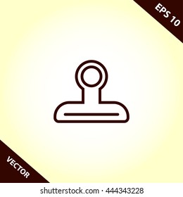 stamp line icon