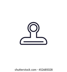 stamp line icon