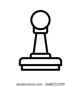 Stamp line icon , vector, pixel perfect, illustrator file 