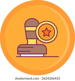 Stamp Line vector Icon Design