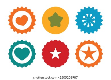Stamp logo bold illustration for impactful and eye-catching brand identity
