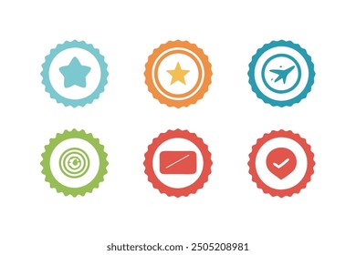 Stamp logo creative illustration for unique and memorable brand design